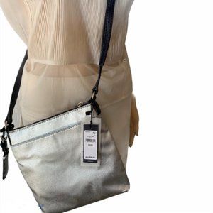 Tommy Hilfiger  Leather Metallic Crossbody